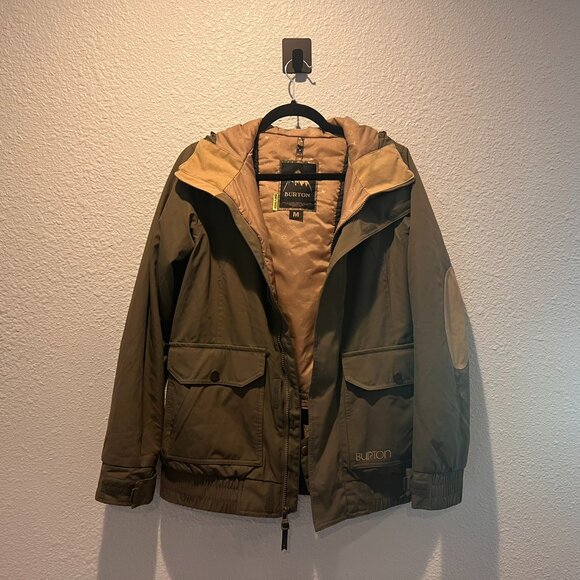 Burton | Olive Green Dry Ride Snowboard Jacket - Picture 1 of 4